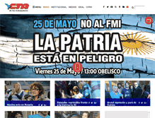 Tablet Screenshot of cta.org.ar